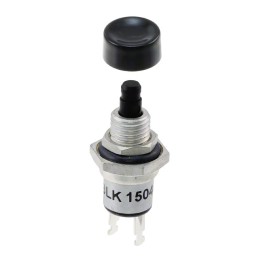 1 pcs : 30-251 BLK - SWITCH PUSH SPST-NO 1A 115V