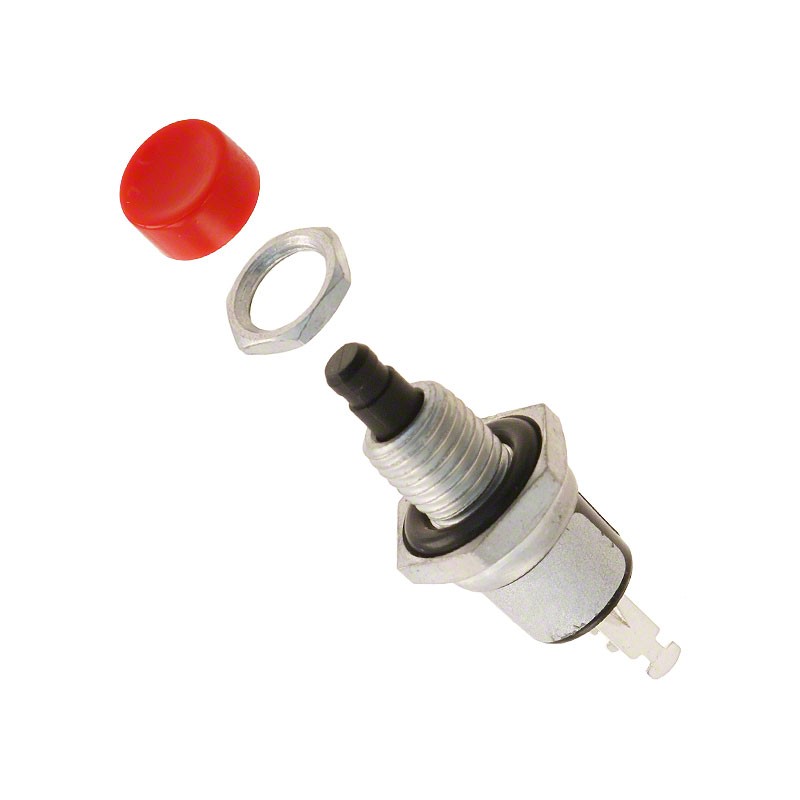 1 pcs : 30-251 RED - SWITCH PUSH SPST-NO 1A 115V