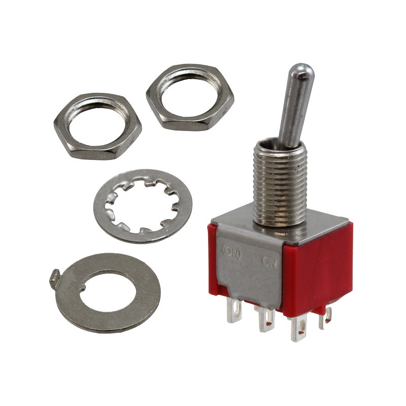 1 pcs : 3-1825138-8 - SWITCH TOGGLE DPDT 5A 120V