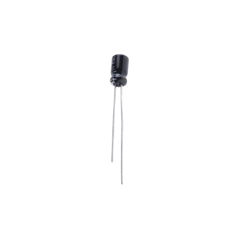 200 pcs - Panasonic 10μF Aluminium Electrolytic Capacitor 25V dc, Radial, Through Hole - EEAGA1E100