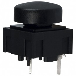 1 pcs : 320.02E11.08BLK - SWITCH TACT SPST-NO 0.025A 50V
