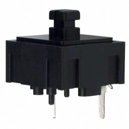 1 pcs : 320.02E11BLK - SWITCH TACT SPST-NO 0.025A 50V