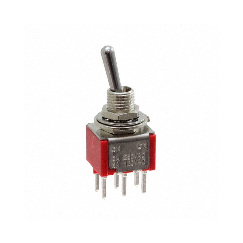 1 pcs : 34ADP11B1M2QT - SWITCH TOGGLE DPDT 5A 125V