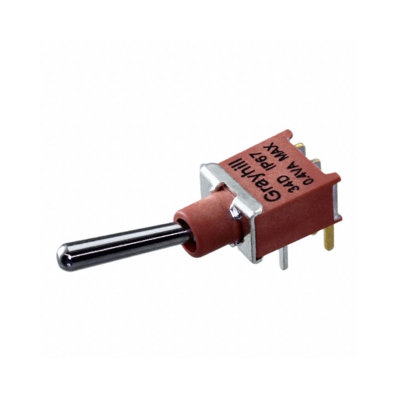 1 pcs : 34DWMSP11B4M6RT - SWITCH TOGGLE SPDT 0.4VA 20V