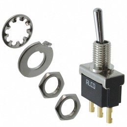 1 pcs : 3-6437630-4 - SWITCH TOGGLE SPDT 0.4VA 20V
