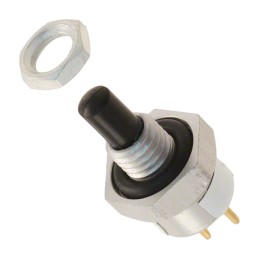 1 pcs : 39-138 BLK - SWITCH PUSH SPST-NO 0.5A 115V