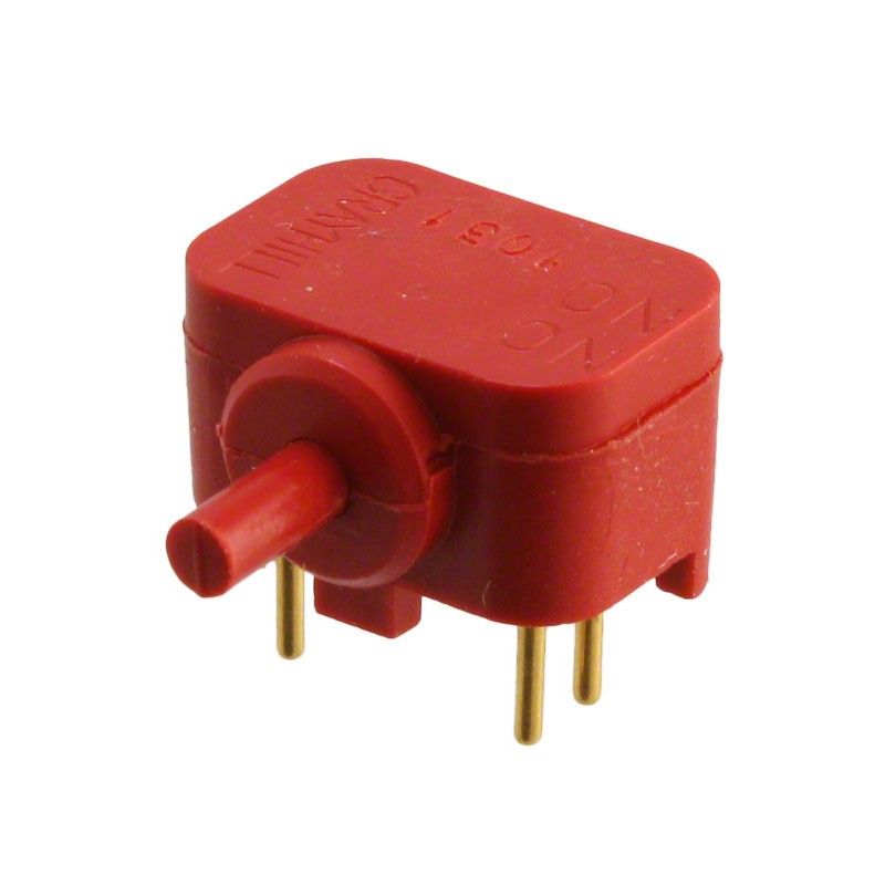 1 pcs : 39-251 RED - SWITCH PUSH SPDT 0.25A 115V
