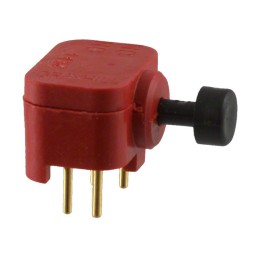 1 pcs : 39-261 BLK - SWITCH PUSH SPDT 0.25A 115V