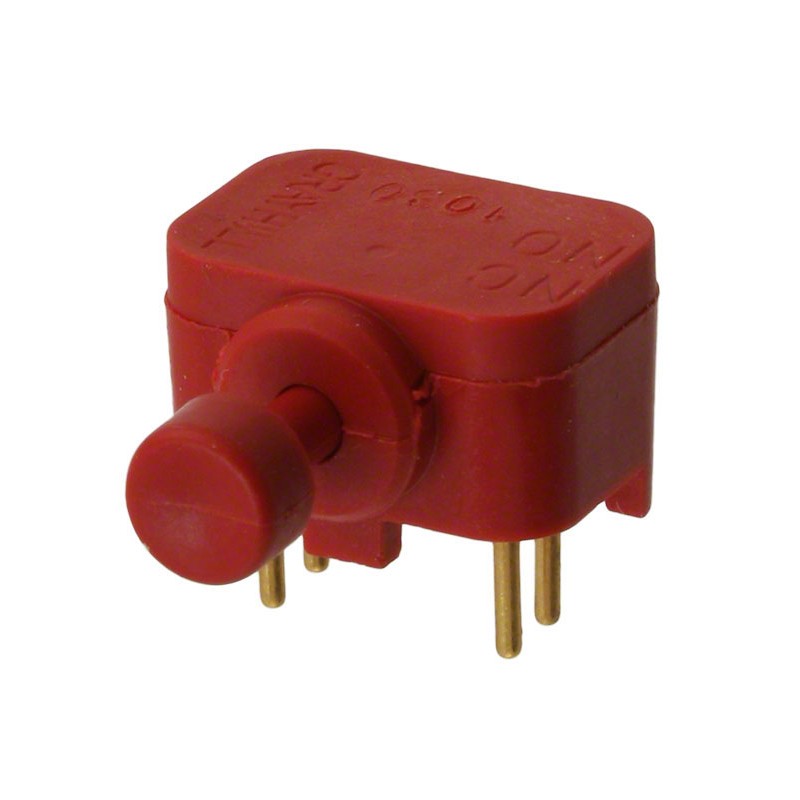 1 pcs : 39-261 RED - SWITCH PUSH SPDT 0.25A 115V