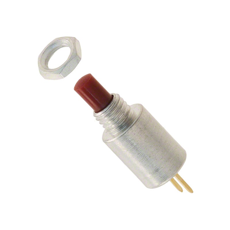 1 pcs : 39-424 RED - SWITCH PUSH SPST-NO 0.15A 28V