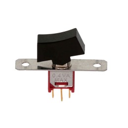 1 pcs : 400MSP1R6BLKM1RE - SWITCH ROCKER SPDT 0.4VA 20V
