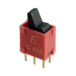1 pcs : 400UDP1L1BLKM2RE - SWITCH ROCKER DPDT 0.4VA 20V