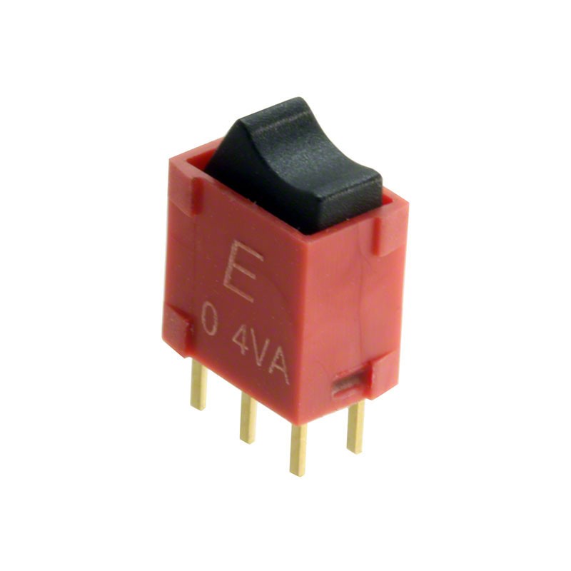 1 pcs : 400UDP1R1BLKM2RE - SWITCH ROCKER DPDT 0.4VA 20V