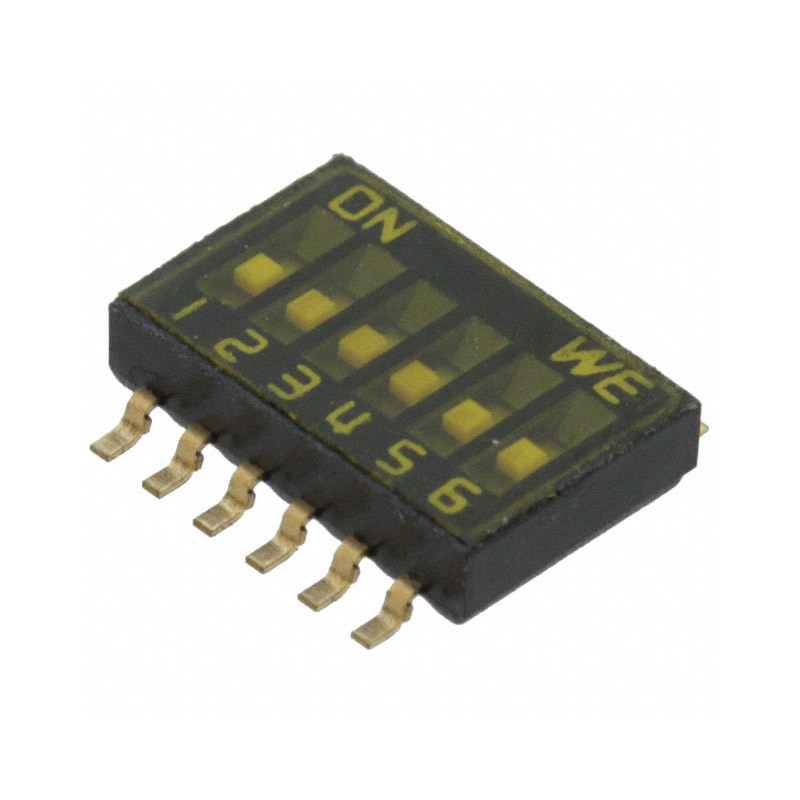 1 pcs : 416131160806 - SWITCH SLIDE DIP SPST 0.025A 24V