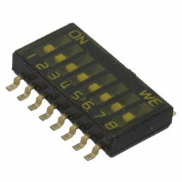 1 pcs : 416131160808 - SWITCH SLIDE DIP SPST 0.025A 24V