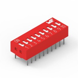 1 pcs : 418117170910 - SWITCH SLIDE DIP SPST 0.025A 24V