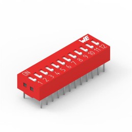 1 pcs : 418117170912 - SWITCH SLIDE DIP SPST 0.025A 24V