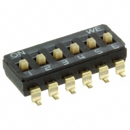 1 pcs : 418121270806 - SWITCH SLIDE DIP SPST 0.025A 24V