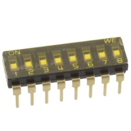 1 pcs : 418127160908 - SWITCH SLIDE DIP SPST 0.025A 24V