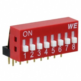 1 pcs : 418217270908A - SWITCH SLIDE DIP SPST 0.025A 24V