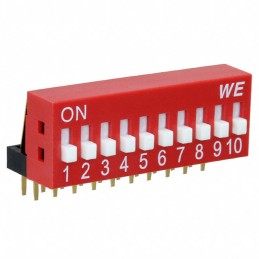 1 pcs : 418217270910A - SWITCH SLIDE DIP SPST 0.025A 24V