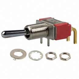 1 pcs : 4-1825136-2 - SWITCH TOGGLE SPDT 0.4VA 20V