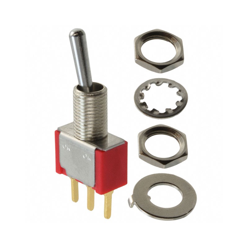 1 pcs : 4-1825136-4 - SWITCH TOGGLE SPDT 0.4VA 20V