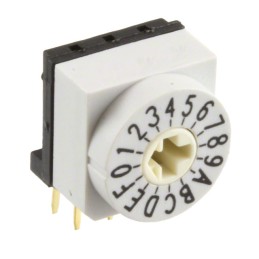 1 pcs : 428427320916 - SWITCH ROTARY DIP HEX 0.15A 24V
