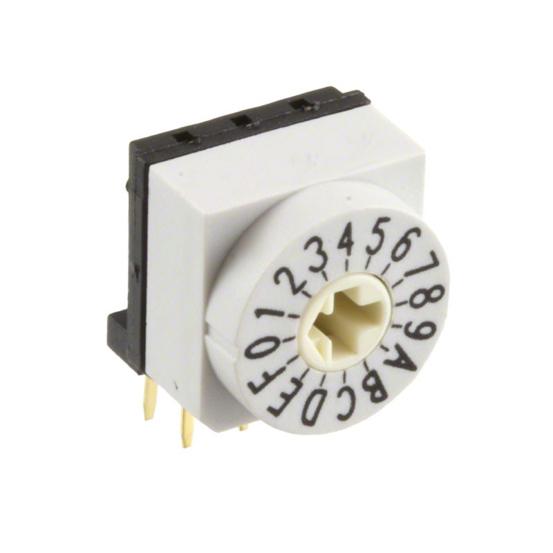 1 pcs : 428427320916 - SWITCH ROTARY DIP HEX 0.15A 24V