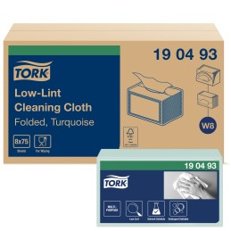 1 Box of 8 - Tork Dry Multi-Purpose Wipes, Pack of 75