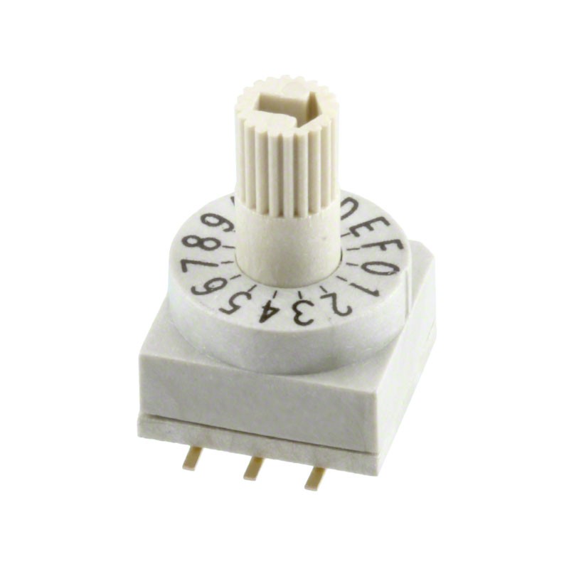 1 pcs : 428521420916 - SWITCH ROTARY DIP HEX 0.15A 24V