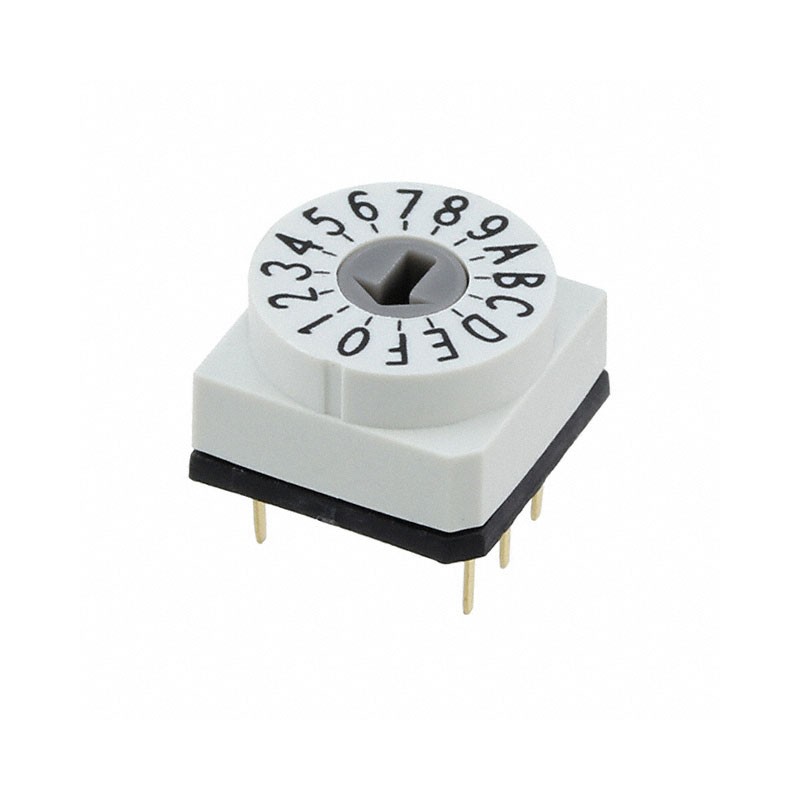 1 pcs : 428527320916 - SWITCH ROTARY DIP HEX 0.15A 24V