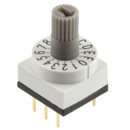 1 pcs : 428527420916 - SWITCH ROTARY DIP HEX 0.15A 24V