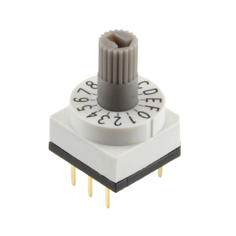1 pcs : 428527420916 - SWITCH ROTARY DIP HEX 0.15A 24V