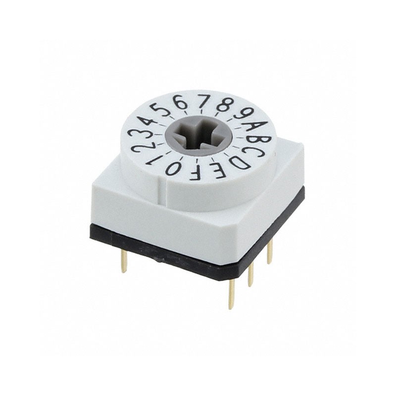 1 pcs : 428527520916 - SWITCH ROTARY DIP HEX 0.15A 24V