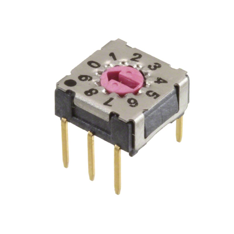 1 pcs : 428547320910 - SWITCH ROTARY DIP BCD 0.1A 42V