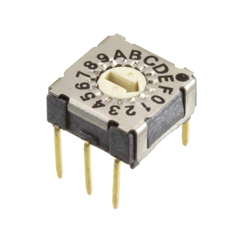 1 pcs : 428547320916 - SWITCH ROTARY DIP HEX 0.1A 42V
