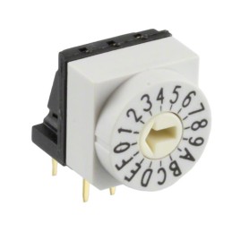 1 pcs : 429427320916 - SWITCH ROTARY DIP HEX 0.15A 24V