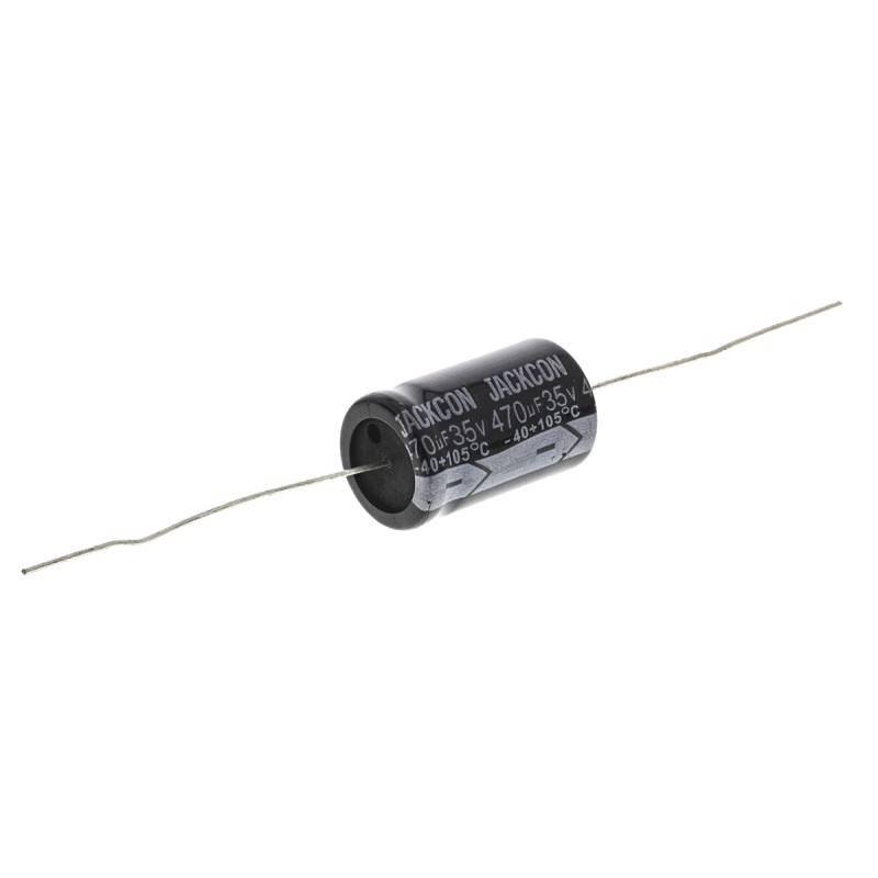 200 pcs - RS PRO 470μF Aluminium Electrolytic Capacitor 35V dc, Axial, Through Hole