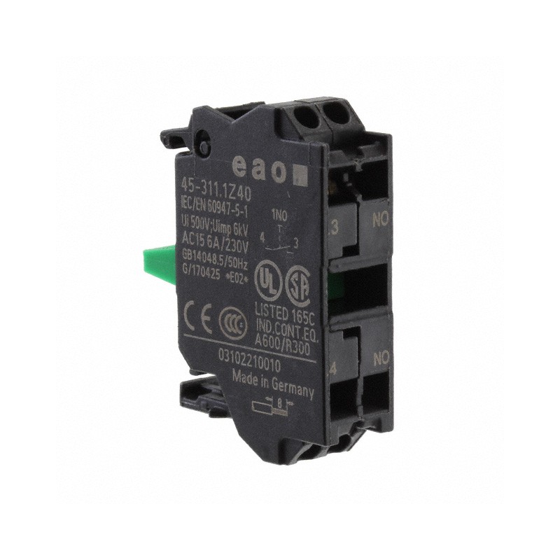 1 pcs : 45-311.1Z40 - CONTACT BLOCK SPST-NO 10A 230V