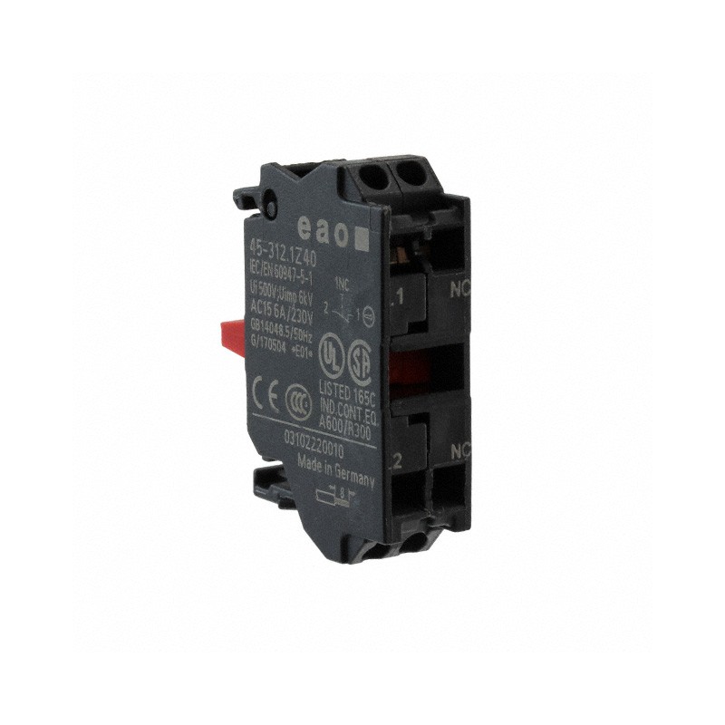 1 pcs : 45-312.1Z40 - CONTACT BLOCK SPST-NC 10A 230V