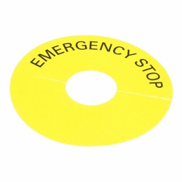 1 pcs : 45-50J.140S - EMERGENCY-STOP LEGEND SELF-ADHES