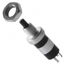 1 pcs : 46-101 BLK - SWITCH PUSH SPDT 0.25A 115V