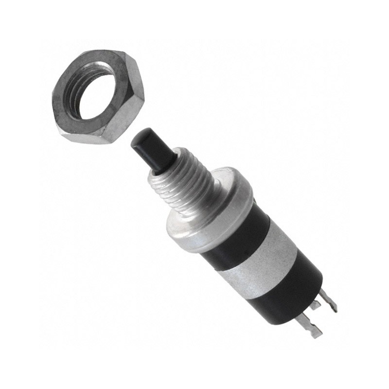 1 pcs : 46-101 BLK - SWITCH PUSH SPDT 0.25A 115V