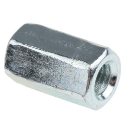 1 Bag of 10 - 30mm Bright Zinc Plated Steel Coupling Nut, M10
