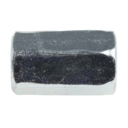 1 Bag of 10 - 30mm Bright Zinc Plated Steel Coupling Nut, M10