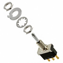 1 pcs : 4-6437630-8 - SWITCH TOGGLE SPDT 6A 250V