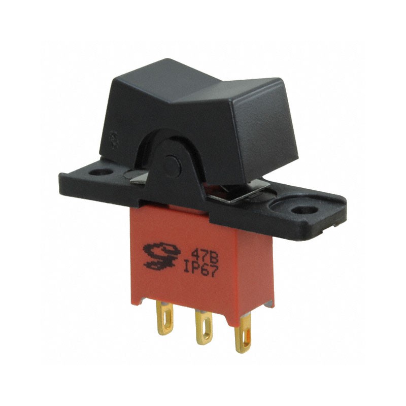 1 pcs : 47BWSP4R1M1RT - SWITCH ROCKER SPDT 0.4VA 20V