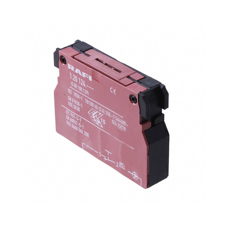 1 pcs : 5.00.100.139/0000 - CONTACT BLOCK SPST-NC 10A 250V