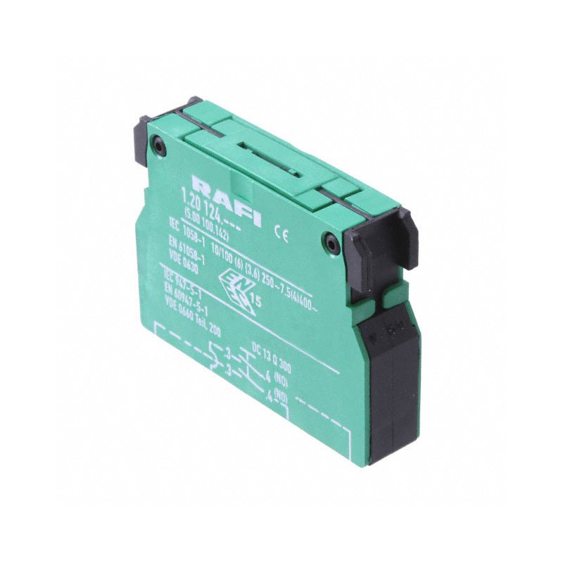 1 pcs : 5.00.100.142/0000 - CONTACT BLOCK DPST-NO 10A 250V